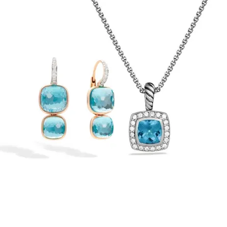 مجوهرات مرصعة بالتوباز الزمردي لأناقة 2022