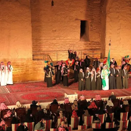 هيئة تطوير بوابة الدرعية تحتفل باختتام النسخة الثانية من مبادرة "الدرعية بيت العرضة". الصورة من حساب الهيئة