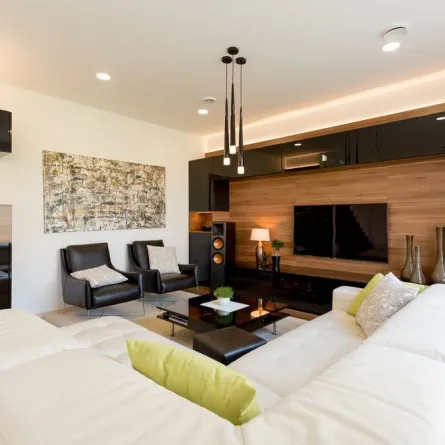 أفكار غير مكلفة في الديكور لمكان التلفزيون