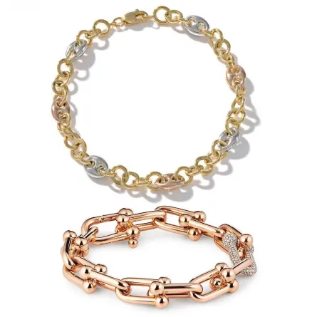 موديلات أساور ذهب على شكل سلسلة 2022