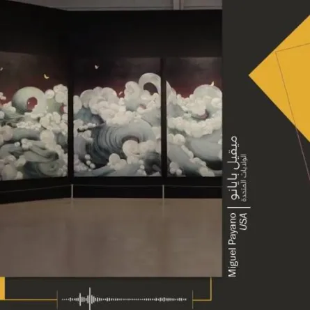 عمل فني مشارك في بينالي الدرعية - الصورة من حساب مؤسسة بينالي الدرعية على تويتر