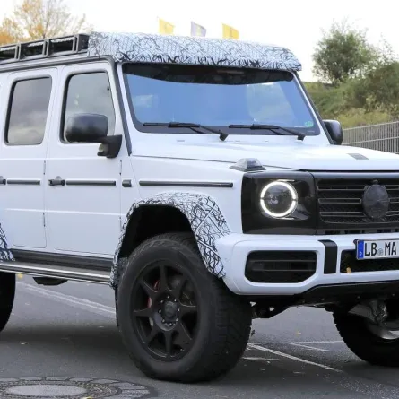 مرسيدس جي كلاس 2023 4x4 تظهر بتصميم جريء في أحدث اختبار أداء