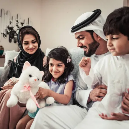 صورة لعائلة عربية