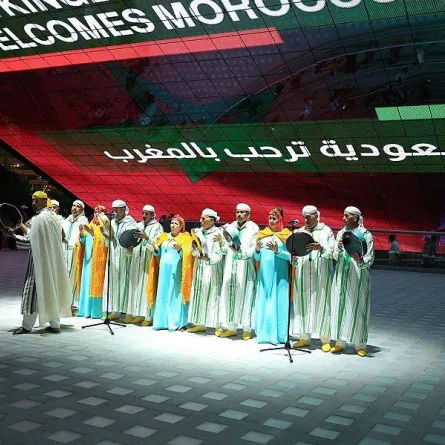 عرض سعودي مغربي في جناح المملكة بإكسبو دبي - الصورة من واس