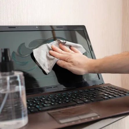 من الممكن الاستعانة بالخل الأبيض المخفلوط بالماء، في تنظيف الشاشة