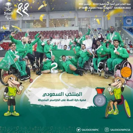  خالد الأحمري - الصورة من حساب اللجنة الأولمبية والبارالمبية السعودية على تويتر 