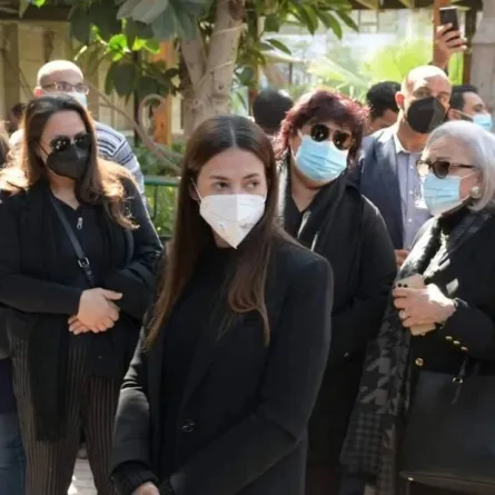 مراسم جنازة جالا فهمي - الصور من المركز الإعلامي لوزارة الثقافة المصرية