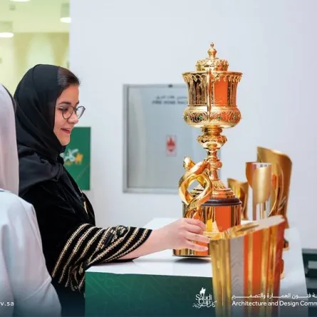 مسابقة تصميم كأس السعودية - الصورة من حساب هيئة فنون العمارة والتصميم على تويتر