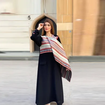 عباية عذق من تصميم لفة كاف -الصورة من ارشيف المصممة