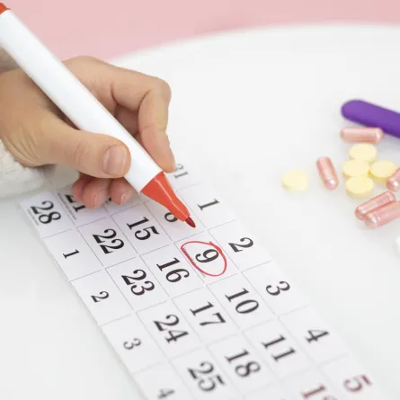 صورة لحساب وقت الدورة الشهرية