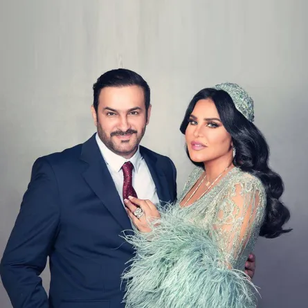 الفننة أحلام وزوجها مبارك الهاجري - الصورة من حساب مبارك على إنستغرام