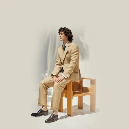 للرجل إطلالات بلون النيود البيج لصيف 2022 من بريوني  Brioni