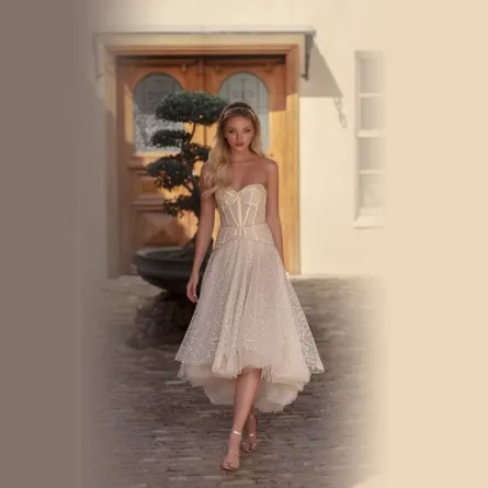 فستان زفاف ميدي من جولي فينو رومانزو Romanzo by Julie Vino