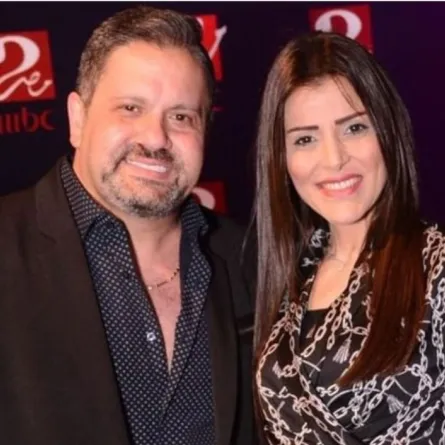 إدوارد وزوجته فيفيان سامي- الصورة من حسابه على إنستغرام