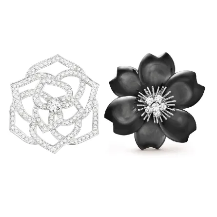 موديلات بروش بشكل زهور لربيع 2022