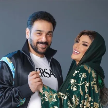 إلهام الفضالة وزوجها شهاب جوهر - الصورة من حسابها الرسمي على موقع " انستغرام "