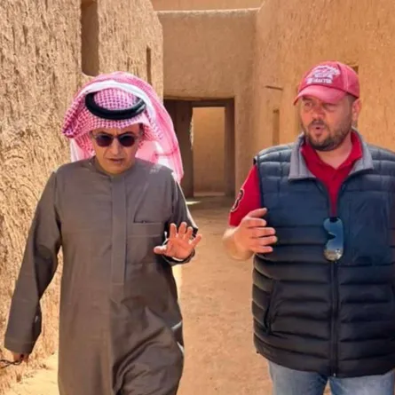 الفنان عبدالاله السناني والمخرج سائد الهواري