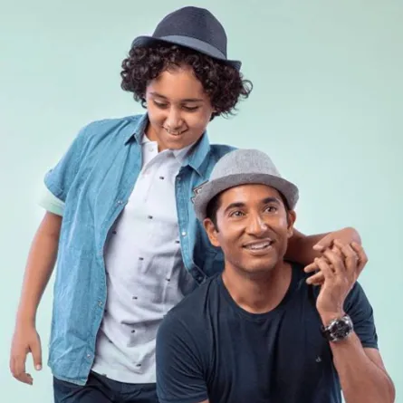 عمرو سعد  وابنه رابي- الصورة من حسابه على انستغرام