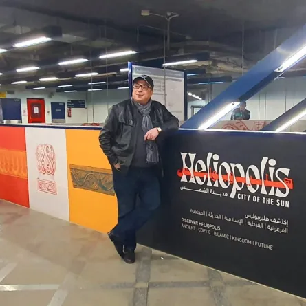 لأول مرة معرض (ناس من هليوبوليس ) بمحطة مترو الانفاق 