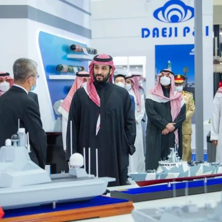 ولي العهد يدشن معرض الدفاع العالمي- الصورة من واس