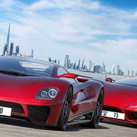 المزاد العلني الـ109  لأرقام السيارات. الصورة من هيئة الطرق والمواصلات