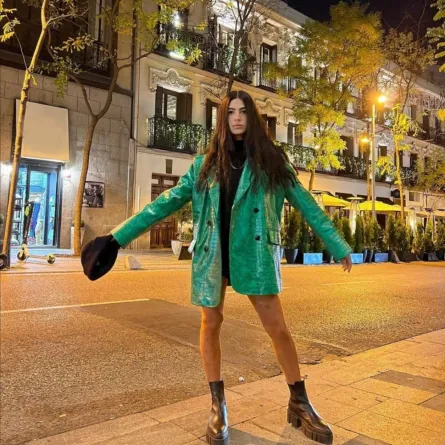 هدى المفتي تتألق بالأخضر