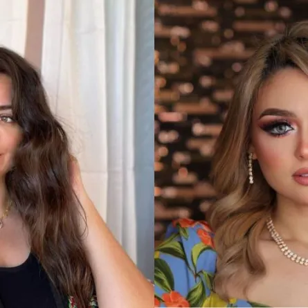 صورة مركبة لهبة مجدي وشبيهتها - صورة هبة مجدي من حسابها على انستغرام