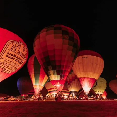 فعالية المنطاد من أبرز فعاليات "مهرجان سماء العلا". الصورة من الشرق الأوسط