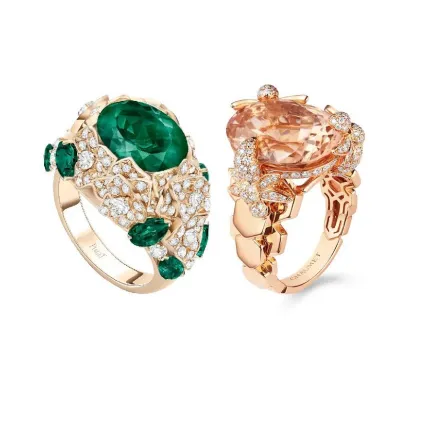 خواتم ذهب بوهيمية مرصعة بالأحجار الكريمة