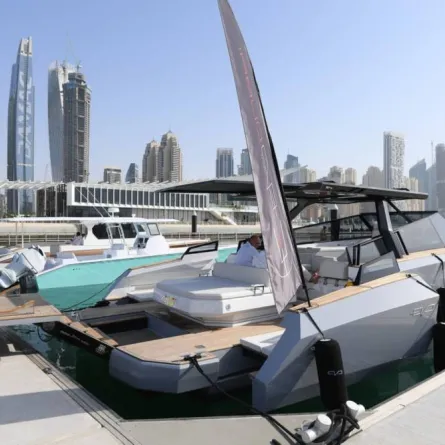 معرض دبي العالمي للقوارب يشهد إطلاق 3 يخوت جديدة - الصورة من وام