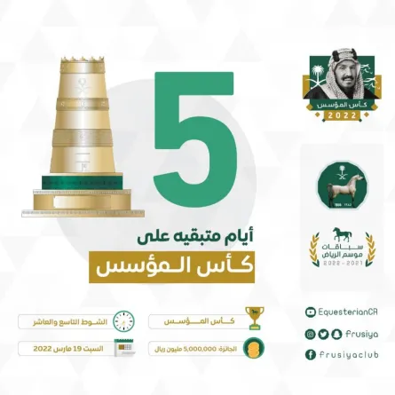 انطلاق كأس المؤسس السبت المقبل - الصورة من حساب نادي سباقات الخيل