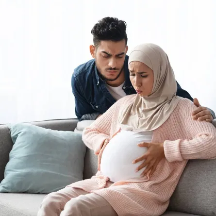 صورة لحامل بكر طالت مدة الطلق لديها