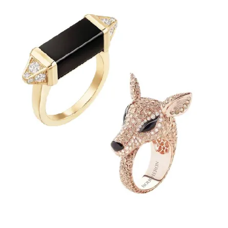 خواتم مرصعة بالأونيكس والألماس لإطلالة فاخرة للعروس