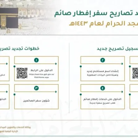 تصاريح سفر الإفطار في رمضان