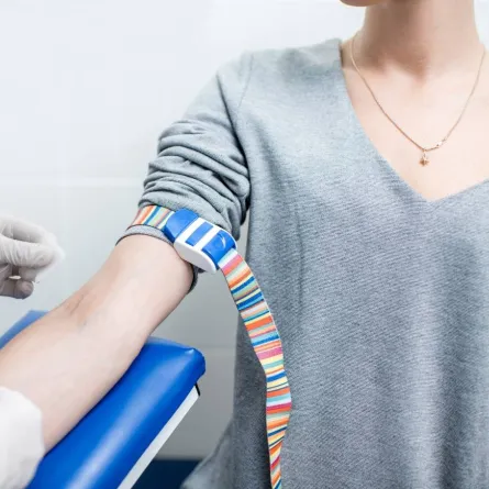 صورة لفحص الدم