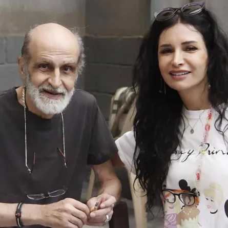المخرج هشام شربتجي وابنته المخرجة رشا شربتجي - الصورة من حسابه على فيسبوك