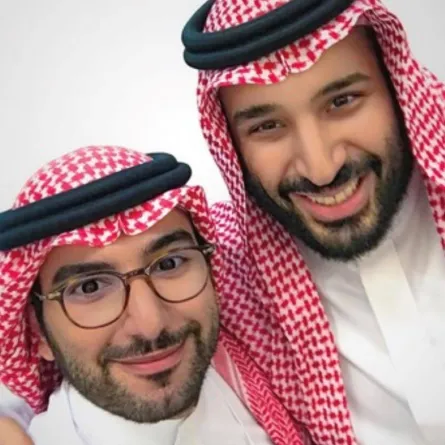 صورة مشعل مع سمو ولي العهد الأمير محمد بن سلمان