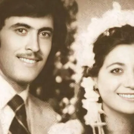 كاظم الساهر وزوجته الأولى - الصورة من أرشيف المحرر