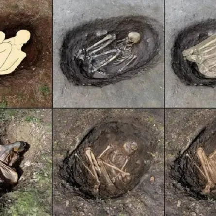 صورة طريقة دفن الموتى قديما