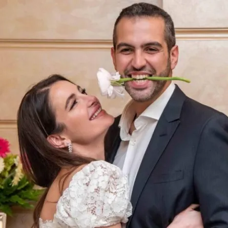 شام الذهبي وزوجها احمد هلال - الصورة من حسابها على انستغرام