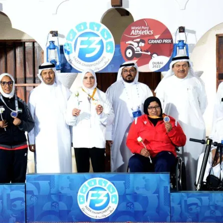 الإماراتية نورة الكتبي تفوز بالميدالية الذهبية في بطولة "فزاع الدولية لألعاب القوى لأصحاب الهمم" - الصورة من "وام"