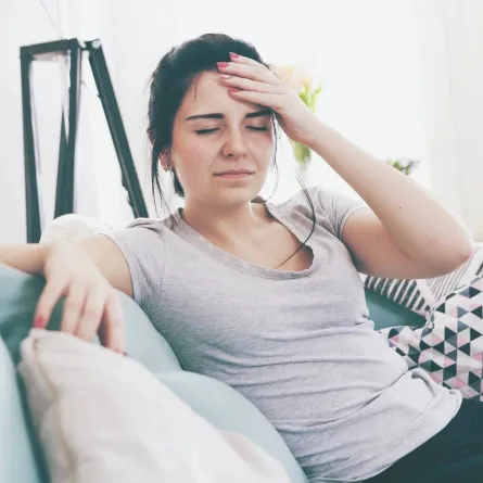 صورة لحامل تشعر بالدوخة