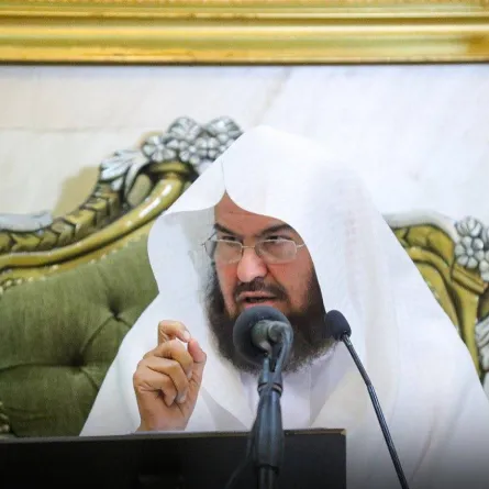 الشيخ الدكتور عبدالرحمن بن عبدالعزيز السديس - الصورة من حساب رئاسة شؤون الحرمين على تويتر