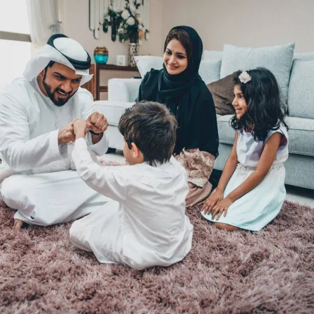 صورة لعائلة خليجية