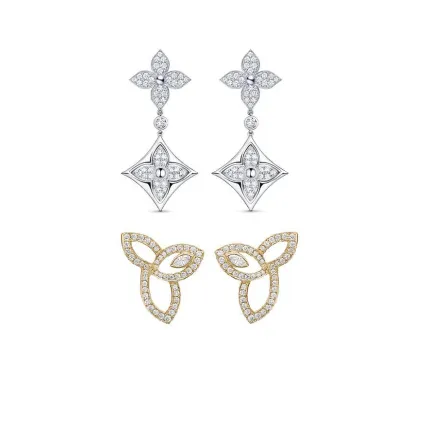 أقراط ناعمة من وحي الورود والأزهار