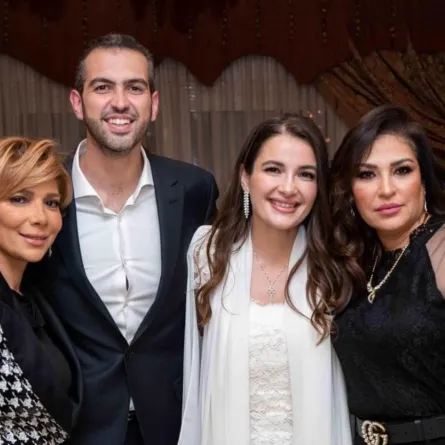 صورة من عقد قران شام الذهبي وزوجها أحمد هلال - الصورة من حسابها على إنستغرام