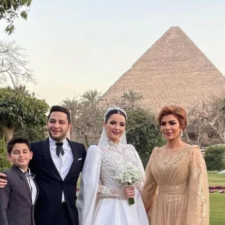 أصالة من حفل زفاف ابنتها شام الذهبي - الصورة من حسابها على انستغرام