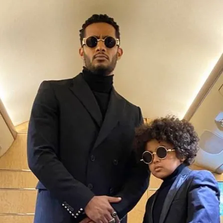 محمد رمضان وابنه - الصورة من حسابه الرسمي على إنستغرام