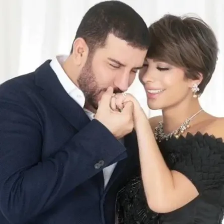 أصالة وزجها فائق حسن- الصورة من حسابها على انستغرام