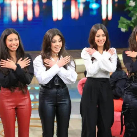 مايان السيد وشقيقاتها - الصورة من حساب برنامج معكم على الفيس بوك